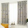 Bishilin Blackout Curtains with Grommets, 2-Piece Set, 150 x 150 cm, Gray view 1