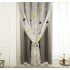 Bishilin Blackout Curtains with Grommets, 2-Piece Set, 150 x 150 cm, Gray view 2