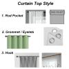 Bishilin Blackout Curtains with Grommets, 2-Piece Set, 150 x 150 cm, Gray view 4