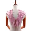 1 Pair Angel Wings Patches, Sew-On Embroidered Appliqués, Pink C, 39 x 15 cm view 1