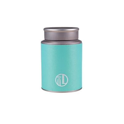 Guernsey Woollens Tea Organizer and Storage Canister, Round Empty Tea Tin for Kitchen Spices (D)