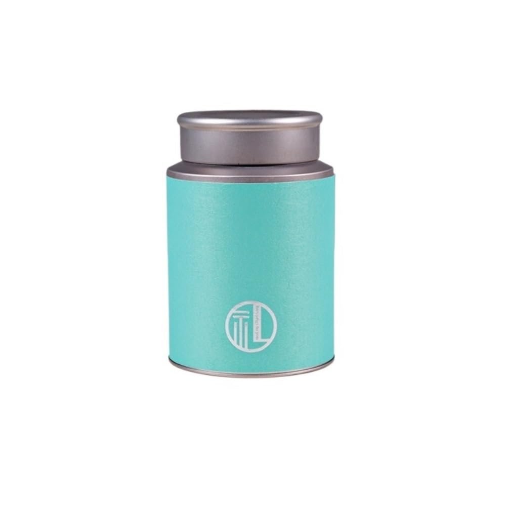 Guernsey Woollens Tea Organizer and Storage Canister, Round Empty Tea Tin for Kitchen Spices (D)