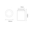 Guernsey Woollens Tea Organizer and Storage Canister, Round Empty Tea Tin for Kitchen Spices (D) view 2