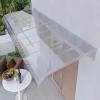 Door Awning, Window Rain Shelter for Front and Back Door Porches, Transparent Polycarbonate Garden Canopy, Windproof Outdoor Sun Awning, Custom Size (40 x 290 view 1
