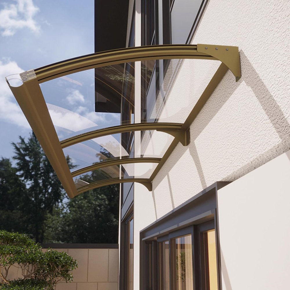Awning Canopy for Doors and Windows, Polycarbonate Cover, UV-Resistant