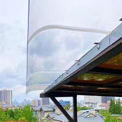 Curved Polycarbonate Door and Window Awning
