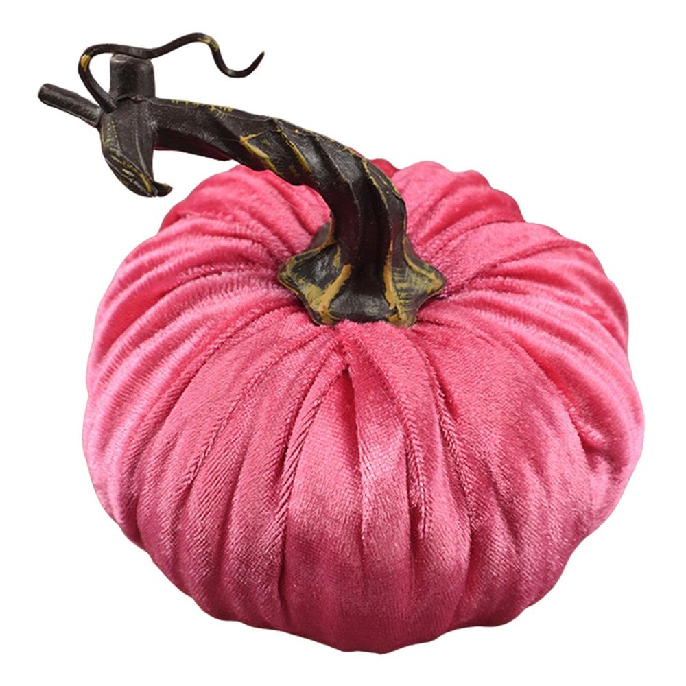 Decorative Velvet Pumpkins - Handmade Halloween Harvest Decor