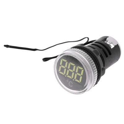 22 mm Temperature Indicator, 5–30 V, −20 to 119°C, for Cars, Homes, Offices and Workshops