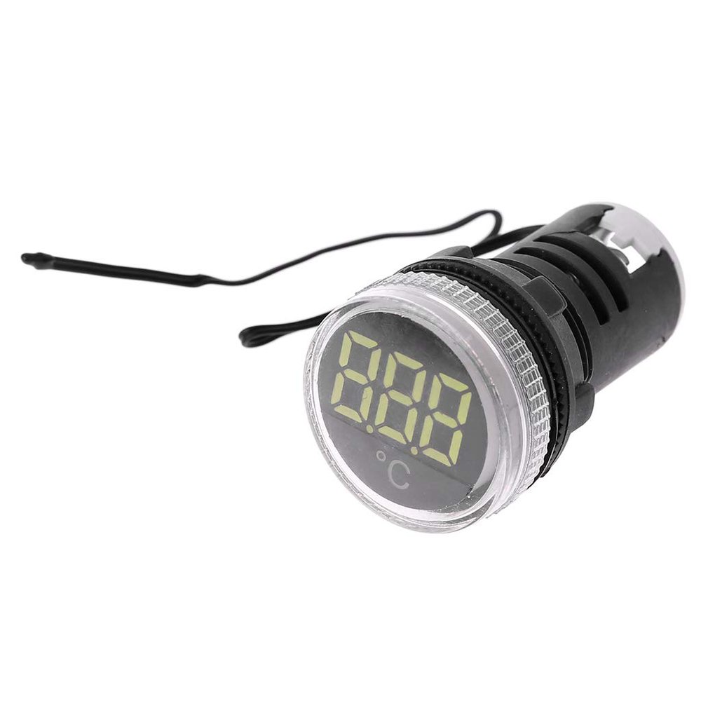 22 mm Temperature Indicator, 5–30 V, −20 to 119°C, for Cars, Homes, Offices and Workshops