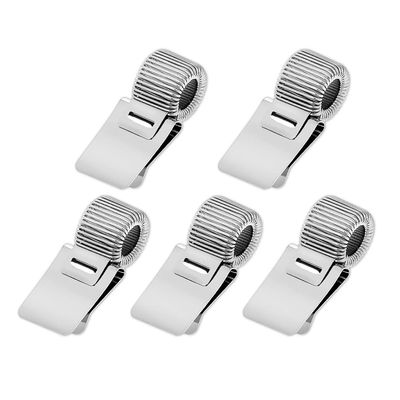 Breeshy Silver Pencil Clips for Hard Hats and Clipboards