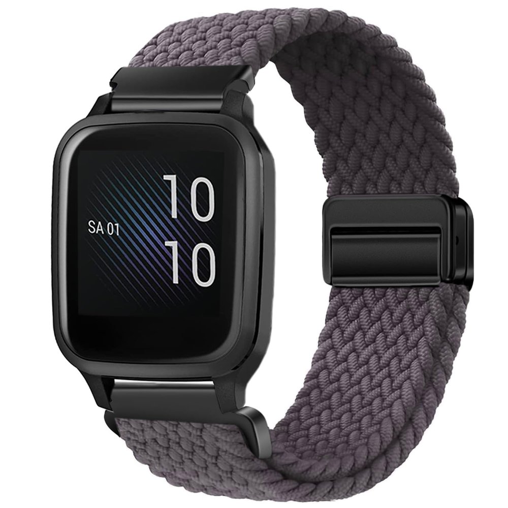 Issinlky 20 mm Nylon Braided Band for Garmin Venu and Vivoactive