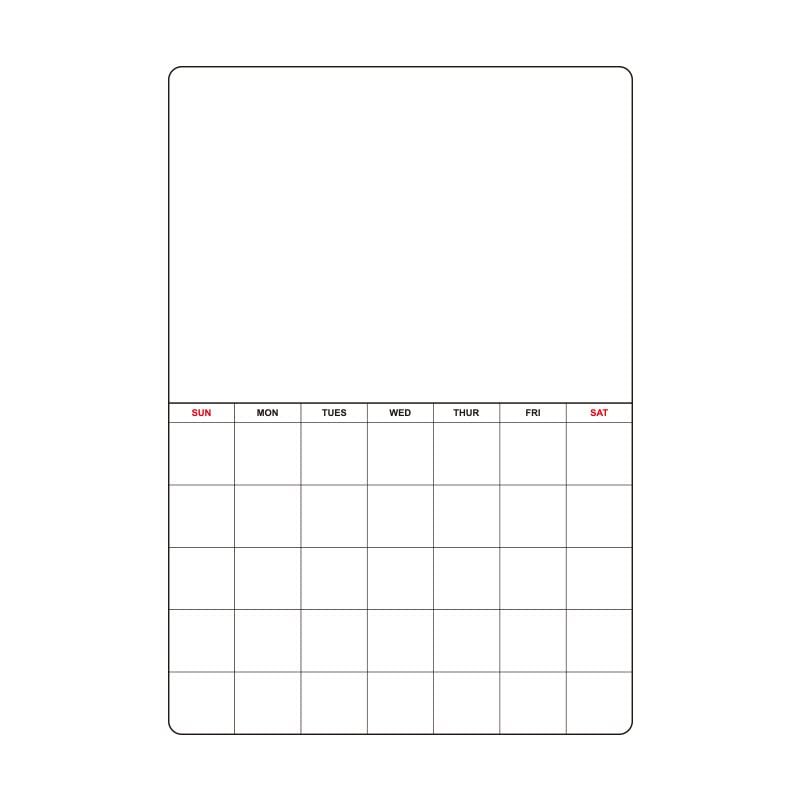 Dry-Erase Magnetic Refrigerator Calendar Planner