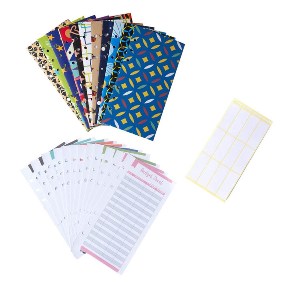 A6 Loose-Leaf Budget Envelope Sheets, 1 Set