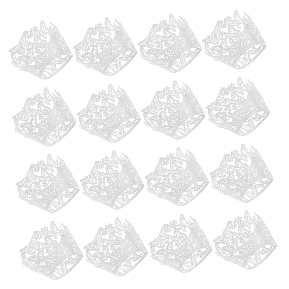 COLLBATH 50-Piece Butterfly Paper Cupcake Wrappers for Weddings and Other Occasions