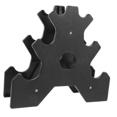 Three-Tier Vertical Dumbbell Rack, Black