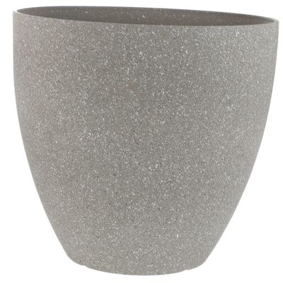 Parliky Round Resin Flower Pot with Drainage, Large, for Plants