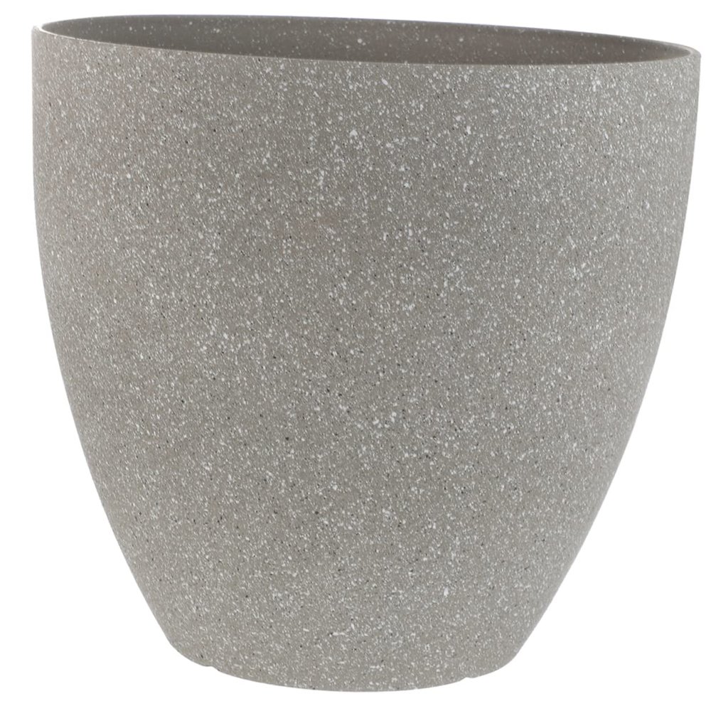Parliky Round Resin Flower Pot with Drainage, Large, for Plants