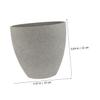 Parliky Round Resin Flower Pot with Drainage, Large, for Plants view 3