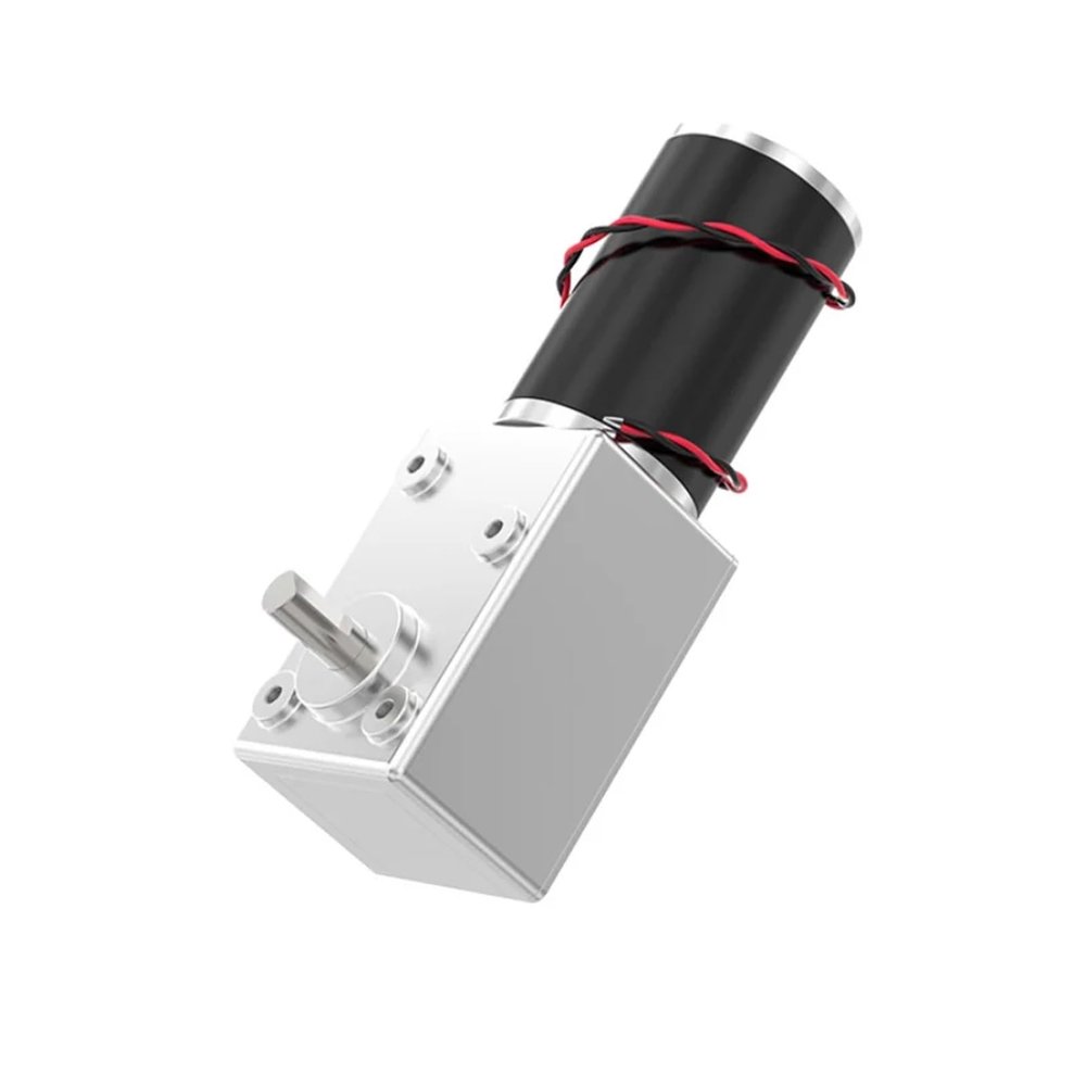 JRXFXEKW 5882-50ZY Worm Gear Brushed DC Electronic Starter, 12/24 V, Reversible, Adjustable Speed, 1.5–440 RPM, High Torque (18 RPM, 12 V, Single Motor)