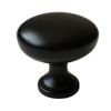 HAOJIazx 5" CC Half-Moon Matte Black Cabinet Pull, 128 mm Center-to-Center (No. 122) (Matte Black, Knob Diameter: 1.1"/28 mm) view 1