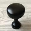 HAOJIazx 5" CC Half-Moon Matte Black Cabinet Pull, 128 mm Center-to-Center (No. 122) (Matte Black, Knob Diameter: 1.1"/28 mm) view 2