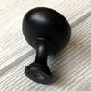HAOJIazx 5" CC Half-Moon Matte Black Cabinet Pull, 128 mm Center-to-Center (No. 122) (Matte Black, Knob Diameter: 1.1"/28 mm) view 4