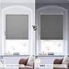 HUANQIN Cordless Pleated Blind, No Drilling, 60 x 125 cm, Black view 4