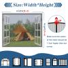 LXHFSH Self-Adhesive Window Insect Screen 135 x 180 cm view 2