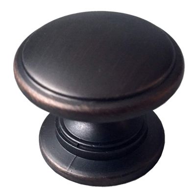 HAOJIazx 3.75" CC Cup Drawer Pulls, Oil-Rubbed Bronze, 96 mm Centers, Round Knob 1.2" (30 mm)