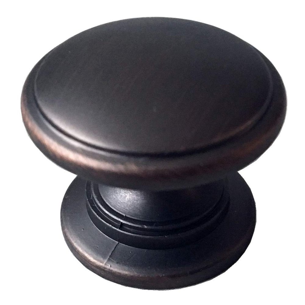 HAOJIazx 3.75" CC Cup Drawer Pulls, Oil-Rubbed Bronze, 96 mm Centers, Round Knob 1.2" (30 mm)
