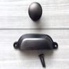 HAOJIazx 3.75" CC Cup Drawer Pulls, Oil-Rubbed Bronze, 96 mm Centers, Round Knob 1.2" (30 mm) view 3