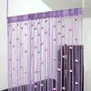 Rose Beaded String Door Curtain, Decorative Room Divider, Purple, 150 x 200 cm view 1
