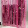 Rose Beaded String Door Curtain, Decorative Room Divider, Purple, 150 x 200 cm view 3