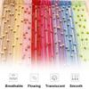 Rose Beaded String Door Curtain, Decorative Room Divider, Purple, 150 x 200 cm view 4