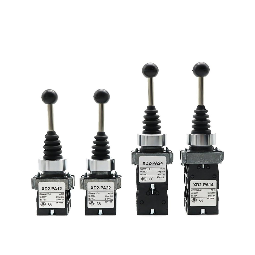 2NO 2-Position / 4NO 4-Position Latching Joystick Controller Spring Rotary Cross Toggle Switches Reset PA22 PA24 AUOQKQUT (XD2-PA12)