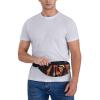 Fashionable Waist Bag for Women and Men, Lightweight Hip Pack for Dog Walking and Travel, Tiger Silhouette, One Size view 4