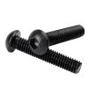 HUPUZON M8, 10-Piece Round Stainless Steel or Black G10.9 Hex Socket Screws with Button Head view 1