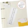 CAXUSD 14-Sheet Practical Alphabet Index Tabs, White Adhesive Paper Page Markers for Folders and Books view 1