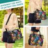 Amooorous Lots of Pineapples Lunch Bag for Men, Crossbody Lunch Tote with Handles and Shoulder Strap, Lunch Bag for Teens, Men, Camping view 4