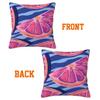 80 x 80 cm Pillow Covers, Set of 2, Autumn Purple Flower Design view 2