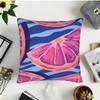 80 x 80 cm Pillow Covers, Set of 2, Autumn Purple Flower Design view 3