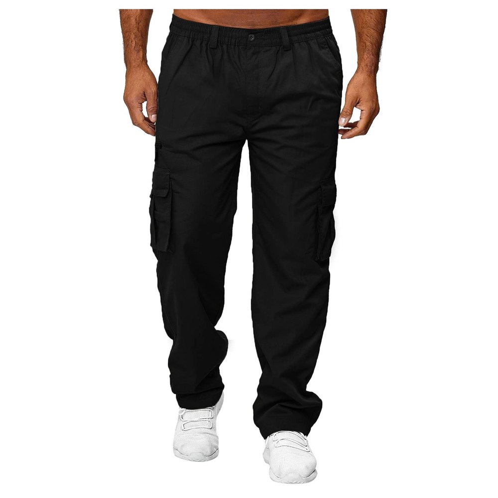 WAZHAKU Men's Cargo Jogger Pants