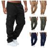 WAZHAKU Men's Cargo Jogger Pants view 2