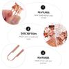 SEWACC 4-Piece Portable Binder Clip and Pushpin Set, Rose Gold, for Office, School, Notes, and Document Organization view 2