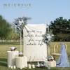 WEIERYUE Artificial Wedding Arch Flower Set (2-Piece), Blue Inspiration view 3