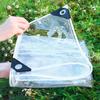 NIANXINN Transparent Waterproof PVC Tarp with Grommets, 0.35 mm, 2.2 x 5 m view 1