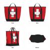 YQxwJL Insulated Cooler Bag with Swiss Flag, Large Capacity, Reusable Shopping and Travel Tote, Black, One Size view 2