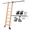 AYVADA Rolling Ladder Hardware Kit, Sliding Library Ladder Hardware, Ladder Not Included, 3.3–20 ft, Rustic Black view 1
