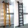 AYVADA Rolling Ladder Hardware Kit, Sliding Library Ladder Hardware, Ladder Not Included, 3.3–20 ft, Rustic Black view 4