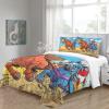 WENNUAN TierRocket 3D Cartoon Microfiber Duvet Cover Set, King 220 x 240 cm view 2